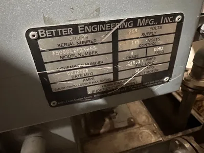 Better Eng. #F5000LXP-ZX-SS, cabinet washer, 50" diax 60" part height, Stainless Steel, 2008 - Image 2