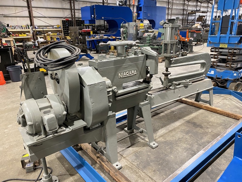 10 Gauge x 6' Niagara #208-A, Flanging Machine, 38-1/2" throat, 200 RPM, 51 FPM, 14-73" diameter - Image 2