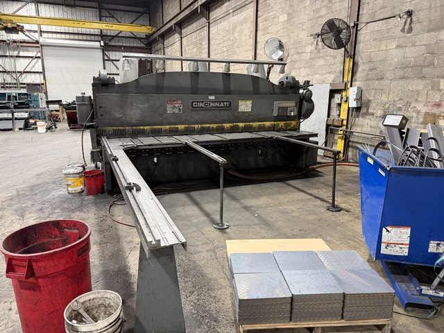 3/8" x 12' Cincinnati #2512G, Mechanical Power Squaring Shear, 12' overall, 147" between housing, 50 SPM, 20 - Image 1
