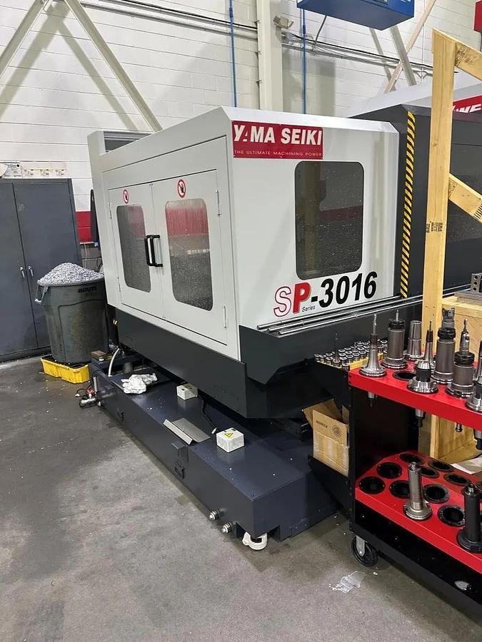 Awea #SP-3016, CNC Double Column Bridgemill, 120.5" X Travel, 63" Y Travel, 30" Z, 6k RPM, 40 automatic tool - Image 3