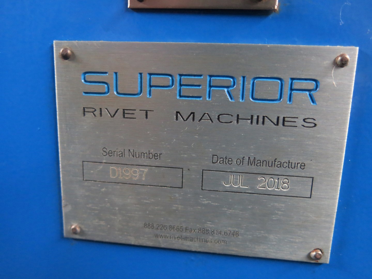 Superior Rivet #610, Impact riveter, 115 V., 2018 - Image 6