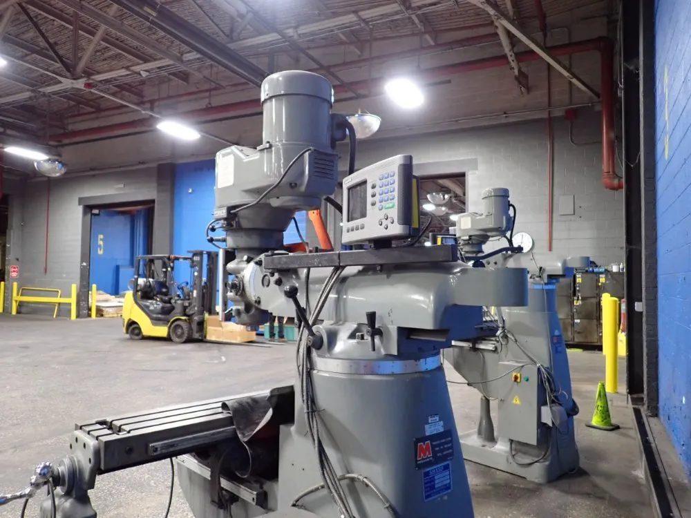 Sharp #LMV-50/DVS, Vertical Mill, 50" x 9" table, 1720 RPM, 3 HP, Acu-rite Control, 2007 - Image 8