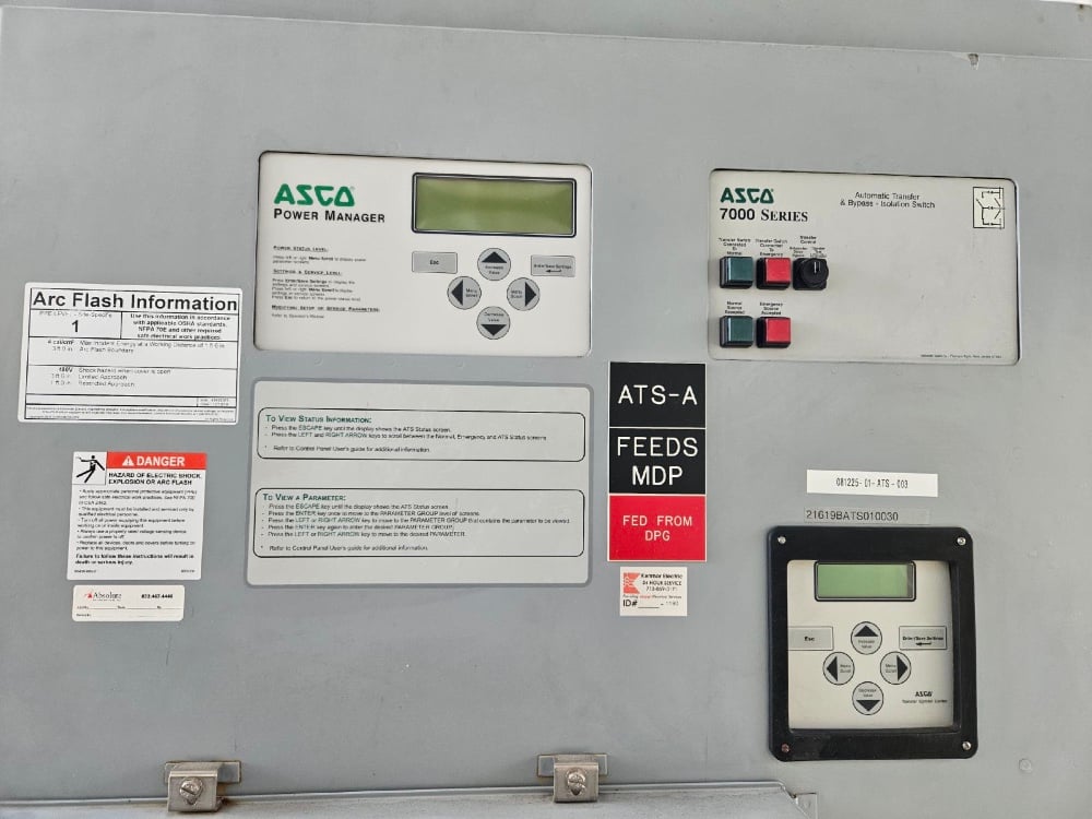 800 Amp. ASCO #7000-Series, Automatic Transfer & Bypass Isolation, 800A, 480V, 3 Phase With isolator - Image 2