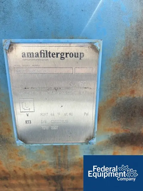 645 sq.ft. Amafilter #RBDCD, Pressure Leaf Filter, 24x leaves 1650mm, 90 psi, Stainless Steel, unused, 2007 - Image 2