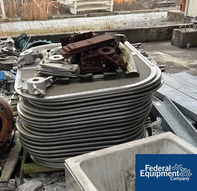 645 sq.ft. Amafilter #RBDCD, Pressure Leaf Filter, 24x leaves 1650mm, 90 psi, Stainless Steel, unused, 2007 - Image 3
