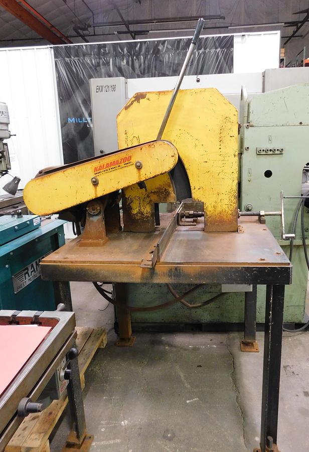 20" Kalamazoo, abrasive metal cutting saw, 15 HP, 1" arbor, - Image 1