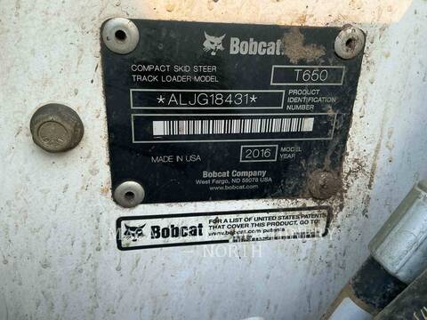 Bobcat T650, 4734 hours, S/N: ALJG18431, 2016 - Image 6
