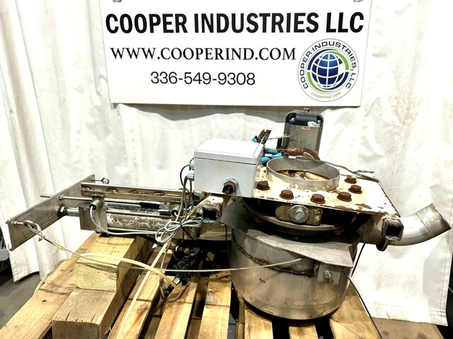 10" Automax, actuated butterfly valve with bulk bag fillter spout, Stainless steel - Image 2