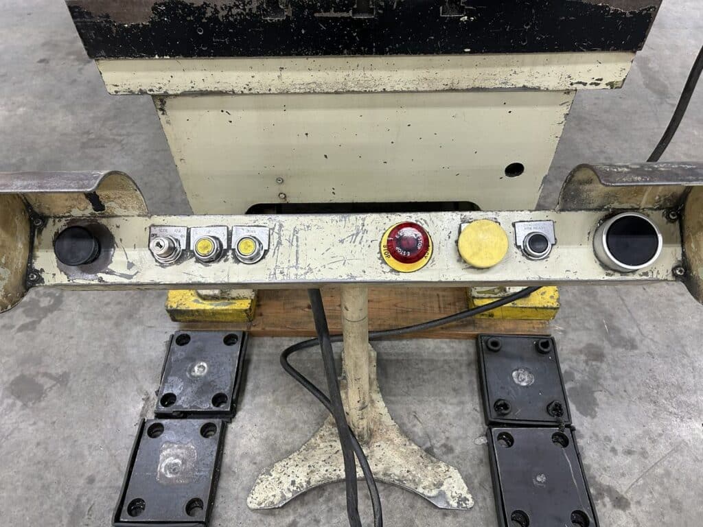 88 Ton, Komatsu #OBS-80-2, OBI mechanical punch stamping press, 5.12" stroke, 13.78" SDAU, 1984 - Image 6