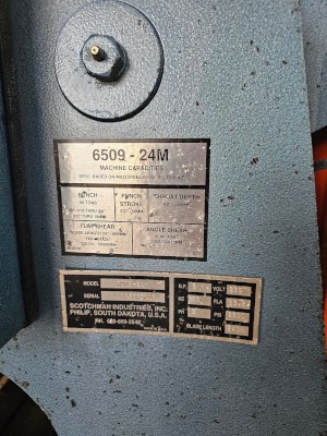 6" x 6" x 3/8" Scotchman #6509, 65 tons, 24" shear, stroke control, 2016 - Image 6