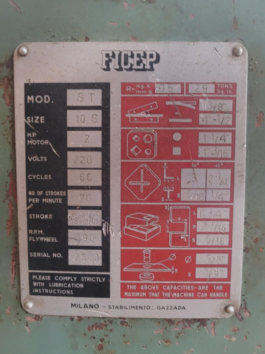 3" x 3" x 5/16" Ficep #ST-10S, mechanical ironworker, 29 tons, 5 station, 70 SPM - Image 10