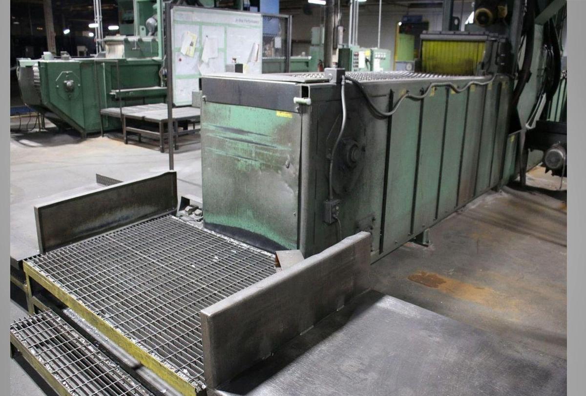 Goff #WM27.5-4-40, Through-Feed Wheel Blast Machine, 24" wide wire mesh belt system, (4) 10 HP wheels, 460 - Image 10