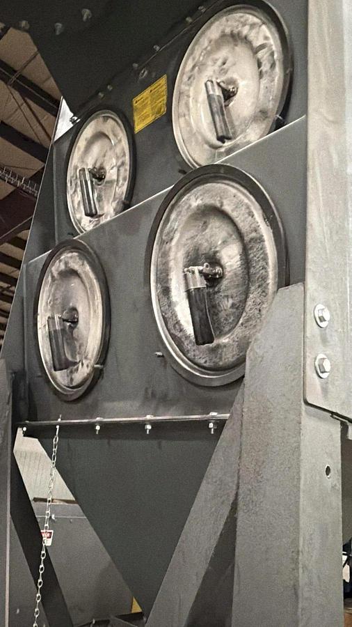 Pangborn #ES1845, Screw-Type Shot Blast Machine, (2) 25 HP wheels, 2" diameter max. part size, dust - Image 5