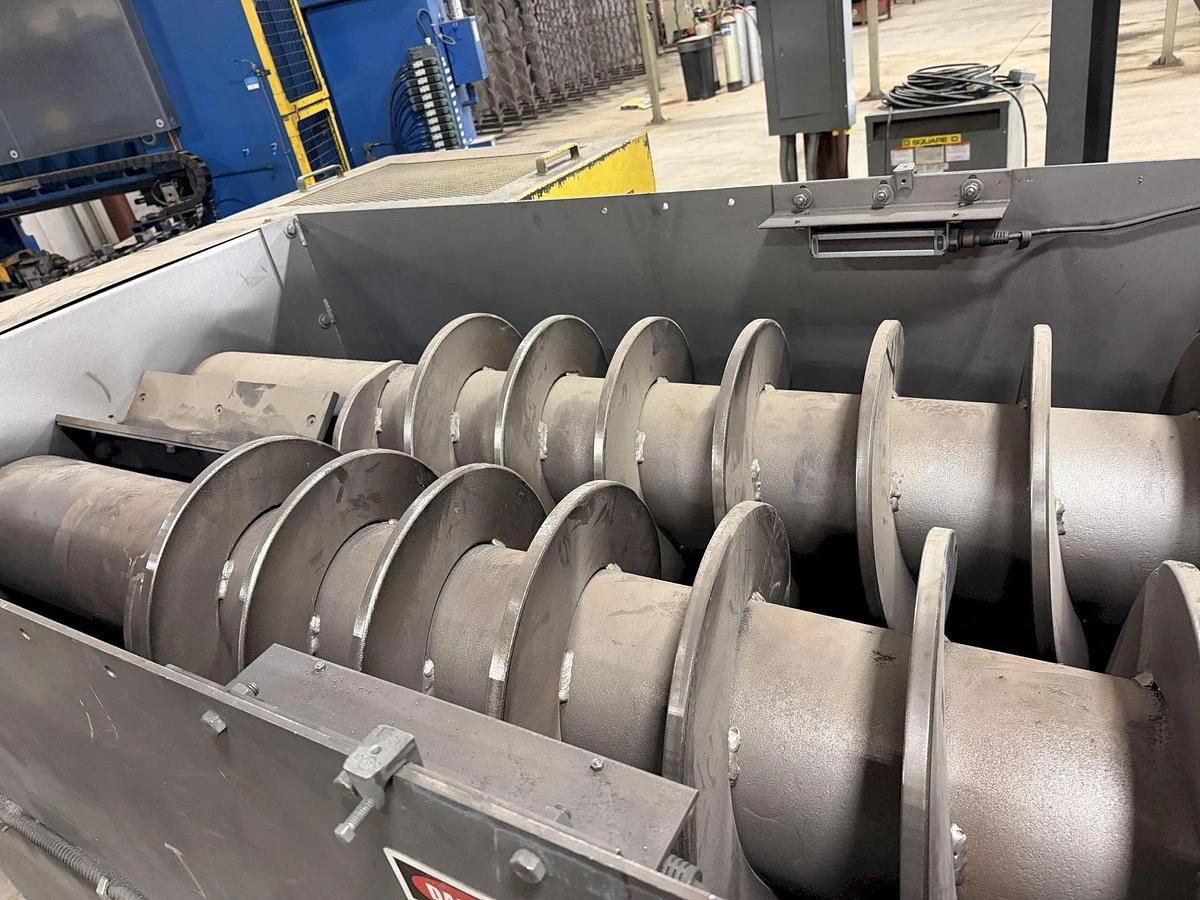 Pangborn #ES1845, Screw-Type Shot Blast Machine, (2) 25 HP wheels, 2" diameter max. part size, dust - Image 10
