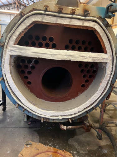30 HP Superior Mohawk #4-X-156, nat gas firetube boiler, 150 PSI, 1992 - Image 3
