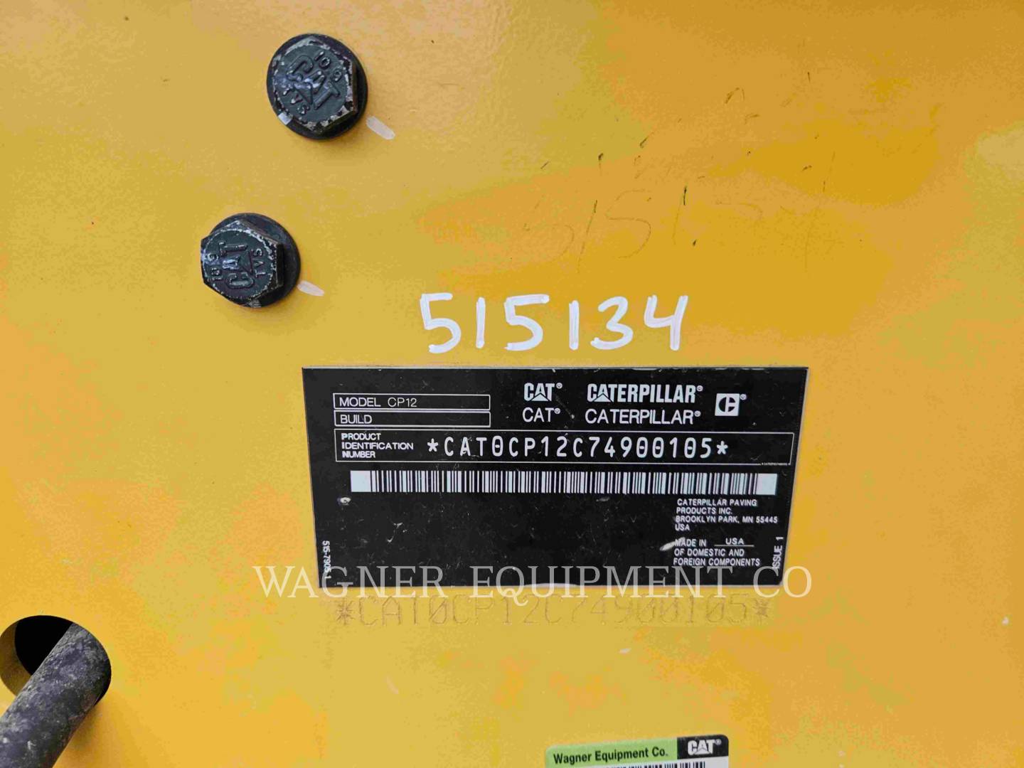 Caterpillar CP1203, Compactor, 1055 hours, S/N: 74900105, 2024 - Image 6