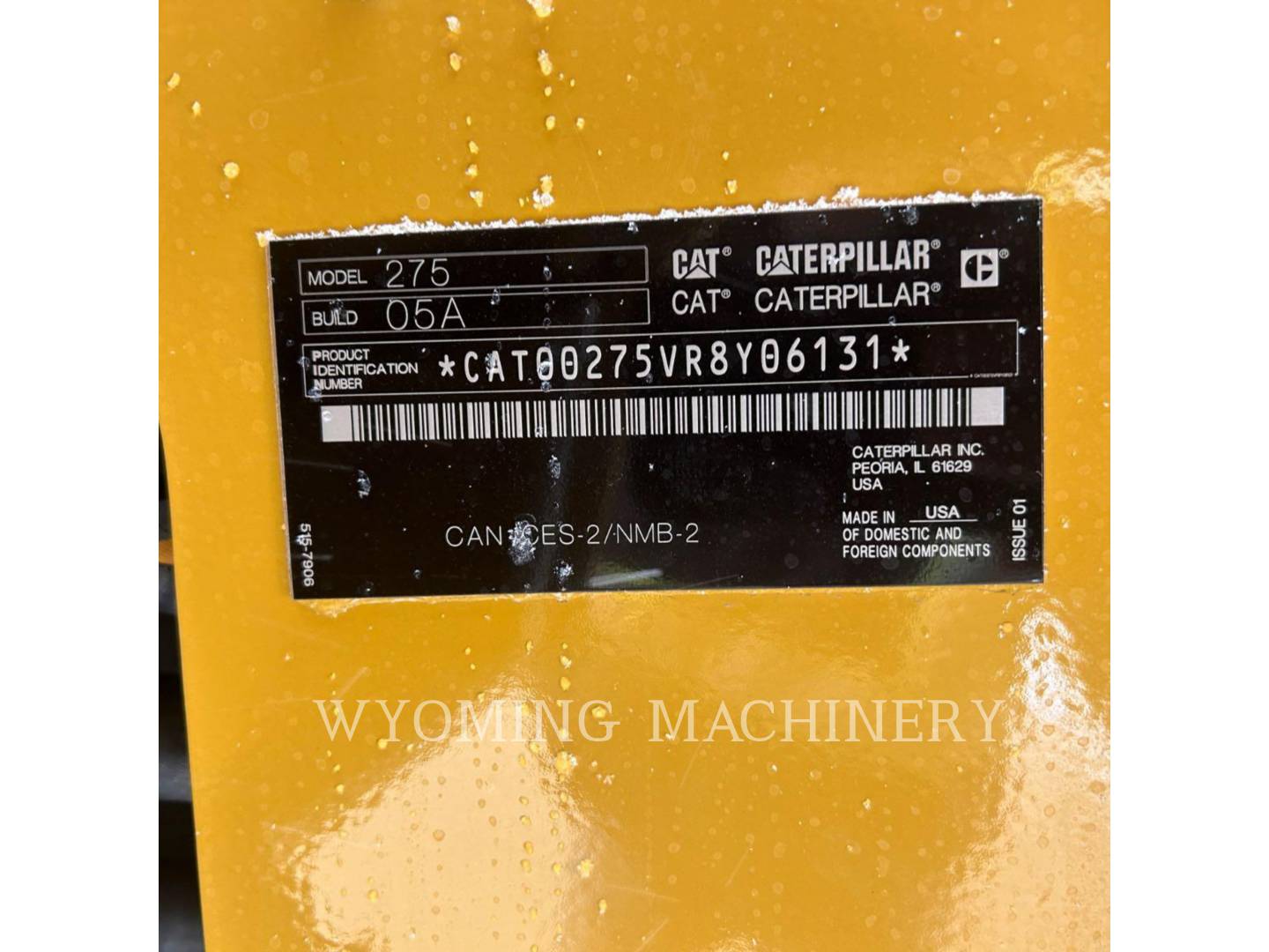 Cat 275, S/N: R8Y06131, 2026 - Image 6