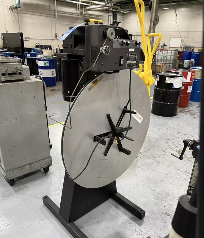 150 lb. Rapid-Air, combination R36NA coil reel & SB4PE motorized straigthener - Image 1