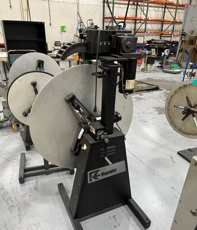 150 lb. Rapid-Air, combination R36NA coil reel & SB4PE motorized straigthener - Image 2