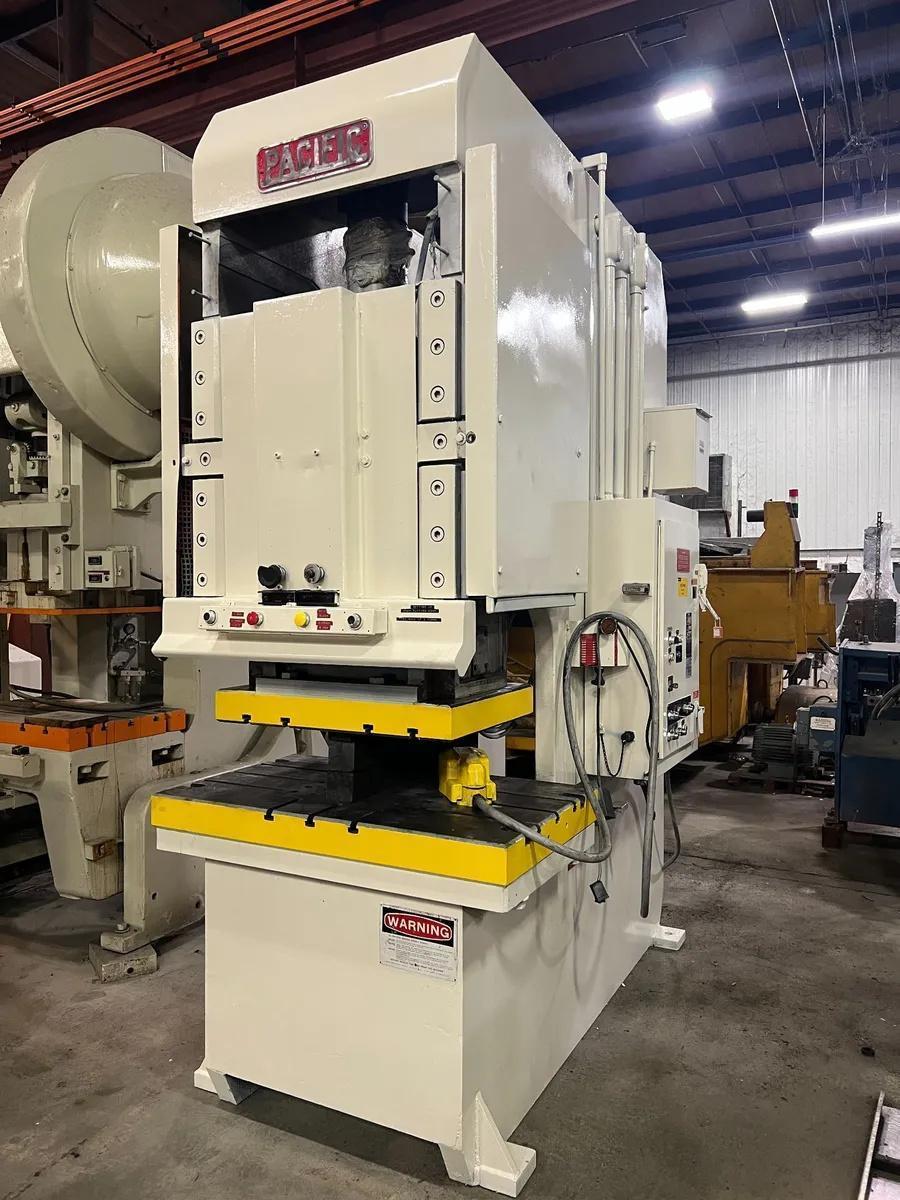 150 Ton, Pacific #PF-OBS, hydraulic press, 10" stroke, 16" throat, 17.25" open, 31" BH, 50" x30" bed, 1978 - Image 1