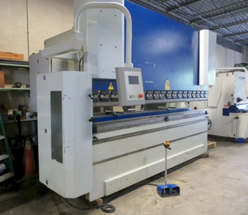 250 Ton, Primeline #S250B12, CNC servo hydraulic press brake, 12' overall, 124" between housing, 2016 - Image 2