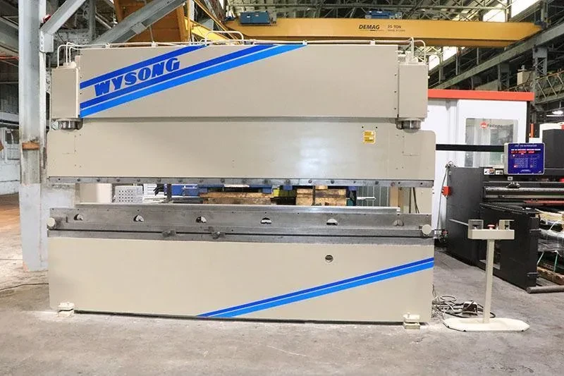 140 Ton, Wysong #MTH-140-144, hydraulic press brake, 12' overall, 120" between housing, 8" stroke - Image 1