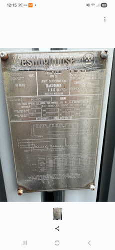 5000 KVA 12470 Primary, 4160/2400 Secondary, Westinghouse, Padmounted Unit Substation Transformer, Delta-Wye - Image 4