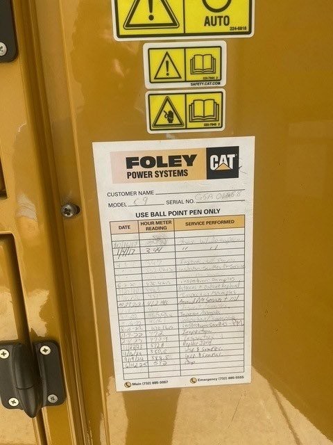 250 KW Caterpillar #C9, Diesel Generator Set, EMCP 3.2 control panel, 1800 RPM, 480 Volt, 3PH, 595 hours, 2007 - Image 7