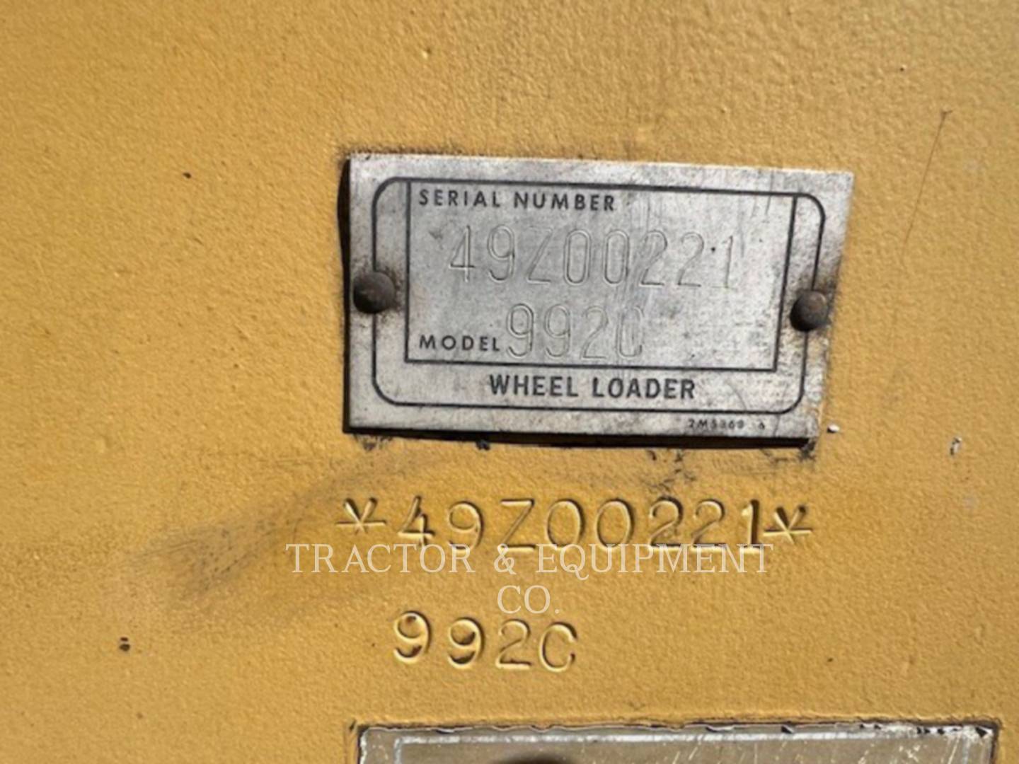 Cat 992C, Wheel Loader, S/N: 49Z00221, 1983 - Image 5