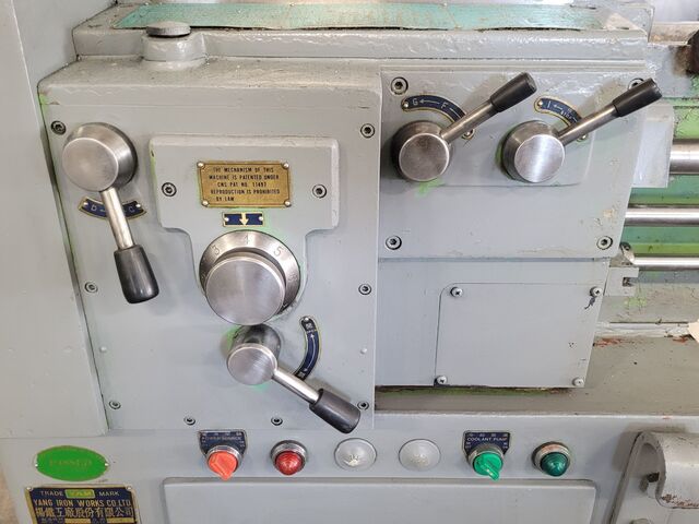 22" x 60" Yam #1500H, heavy duty geared engine lathe, 10" 4-jaw chuck, 2.3" bore, 10 HP, 1500 RPM, tailstock - Image 8