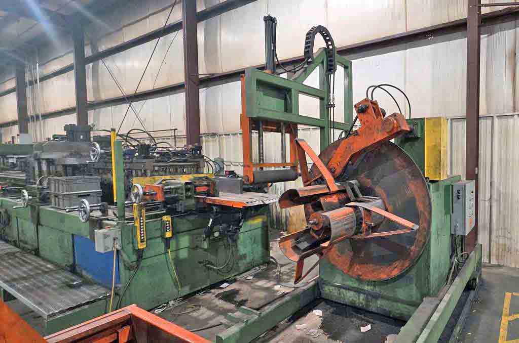 24" x .25" CRP, Cut-To-Length line, 7500 lb., 50 FPM, mandrel uncoiler, hydraulic expansion, 9 roll - Image 9