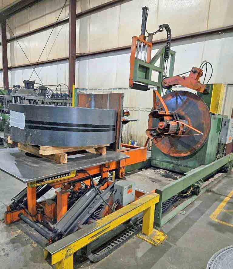 24" x .25" CRP, Cut-To-Length line, 7500 lb., 50 FPM, mandrel uncoiler, hydraulic expansion, 9 roll - Image 10