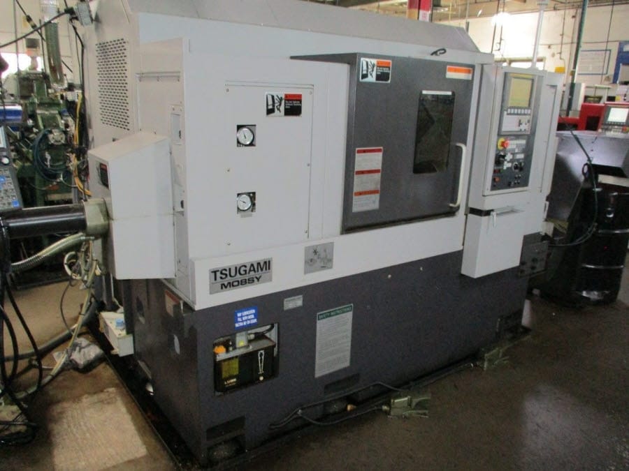 Tsugami #M08SY, CNC lathe, live tooling, sub spindle, 8" chuck, 2.5" bar, Iemca I-Flex 6 barfeeder, 2014 - Image 1