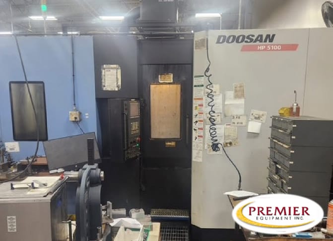 Daewoo Doosan #HP-5100, CNC horizontal machining center, Fanuc 31iA, 33.5" X, 27.6" Y, 29.5" Z, 14000 RPM - Image 1