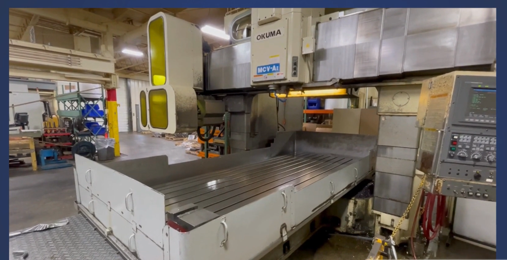 Okuma #MCV-AII 40-20, OSP 7000 Control, 7' x 13' travel, 30-6000 RPM, scales, manual 90&deg; head - Image 3