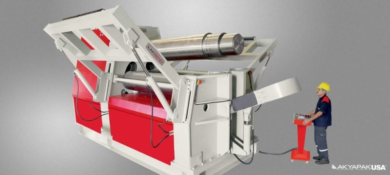 Akyapak #AHK, Pyramid Plate Roll Machine, 3-Roll - Image 4