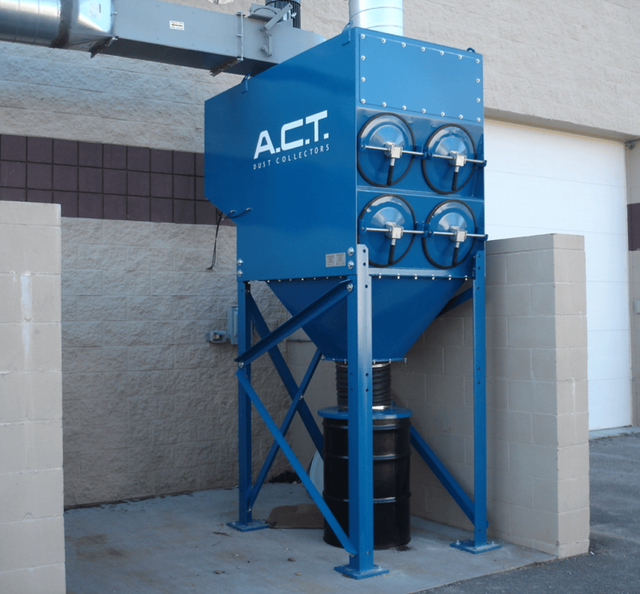 1500 cfm ACT #2-4, Cartridge Dust Collector, (2) Nanofiber Cartridge Filters - Image 2