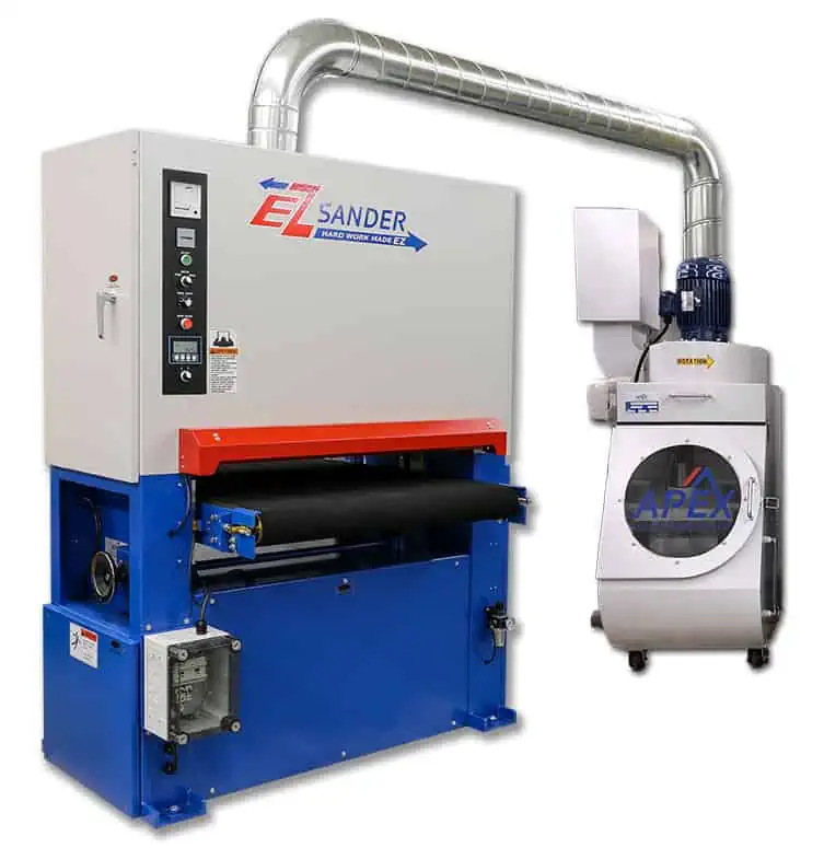 Apex #EZ-Sander, Deburring & Finishing Machine, 1-Head, 36" width Part capacity, 37" x 60" Abrasive Belts - Image 1
