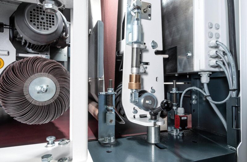 Lissmac #SMD-123-RE, Grinding & Deburring Machine, 950 mm Work width, 1-50 mm Material thickness, 8 MPM - Image 4