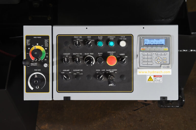 28" x 28" Hydmech #H-28A, Automatic Horizontal Band Saw, 2" x 300" Blade, 31" H Table, 40-300 SFM, 10 HP, 480 - Image 5