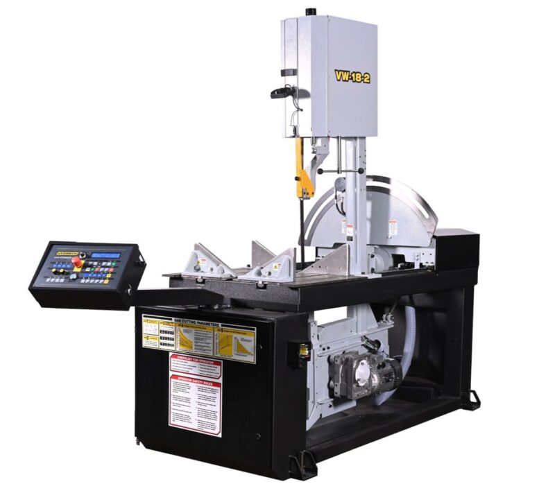 18" x 22" Hydmech #VW-18-2, Semi-Automatic Vertical Band Saw, 1.25" x 195" Blade, 36.5" H Table, 65-385 SFM - Image 1