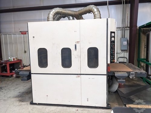 Timesavers #2200-Series, Deburring Machine, 1-Head Rotary Brush, 37" Machine widths, 12" x 39" / 12" x 12" - Image 1