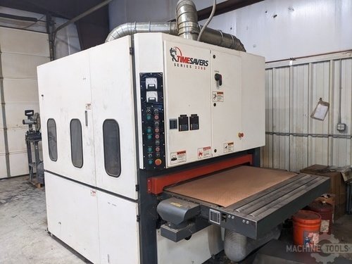 Timesavers #2200-Series, Deburring Machine, 1-Head Rotary Brush, 37" Machine widths, 12" x 39" / 12" x 12" - Image 2