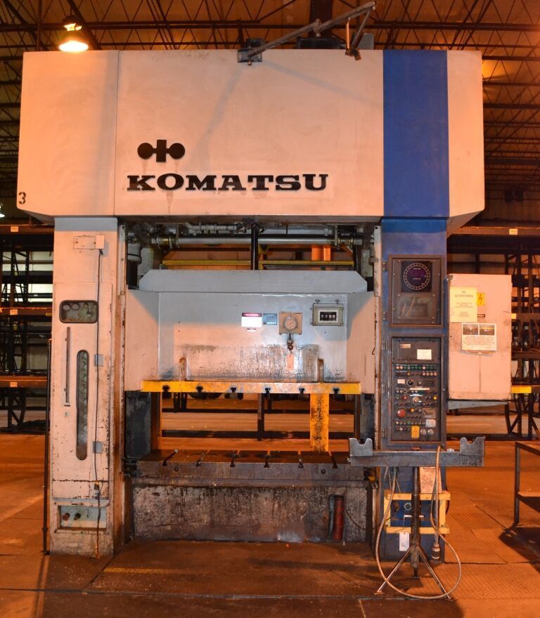 220 Ton, Komatsu #E2T-200N, Eccentric Gear 2 Pt Stainless Steel Press, 15" stroke, 17.72" die height, air - Image 9