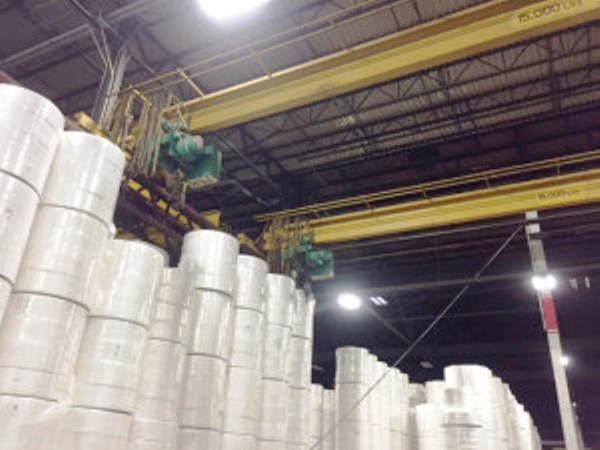 5 Ton, R & M, 48' Span, pendant, 20' lift, AC, single girder - Image 1