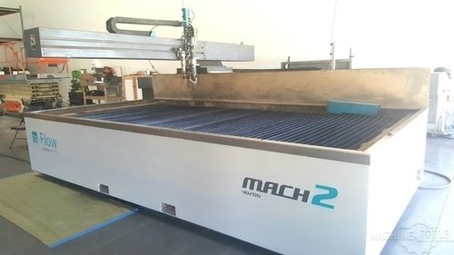 Flow #Mach-2-4020B, Waterjet Cutter, 6.6' width x 13.1' L Table, 60000 psi Pump, 30 HP - Image 1