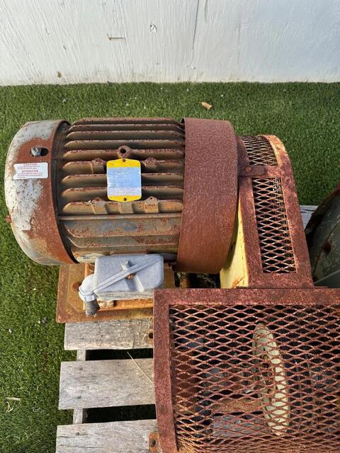 Lummus #HF-136, Centrifugal Blower, 22" diameter, 8-1/4" width, 12-1/4" inlet, 15 HP, 1760 RPM, 575 Volt - Image 10