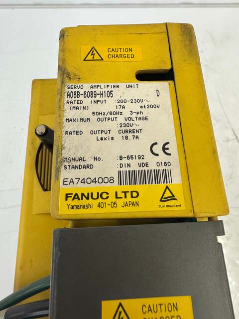 Fanuc Servo Amplifier Unit A06B-6089-H105 230V Allis-Chalmers - Image 6
