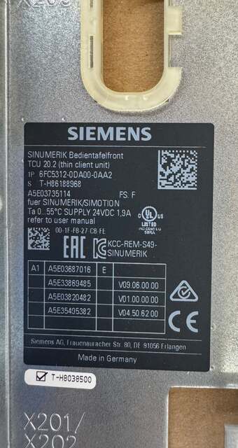 Siemens 6FC5312-0DA00-0AA2 HMI - Image 5