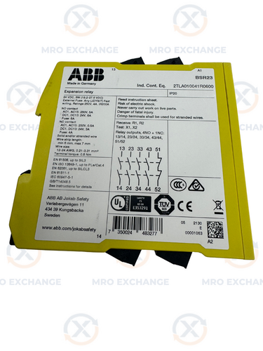 ABB Safety Expansion Relay BSR23 / 2TLA010041R0600 24 VDC m01110 - Image 1